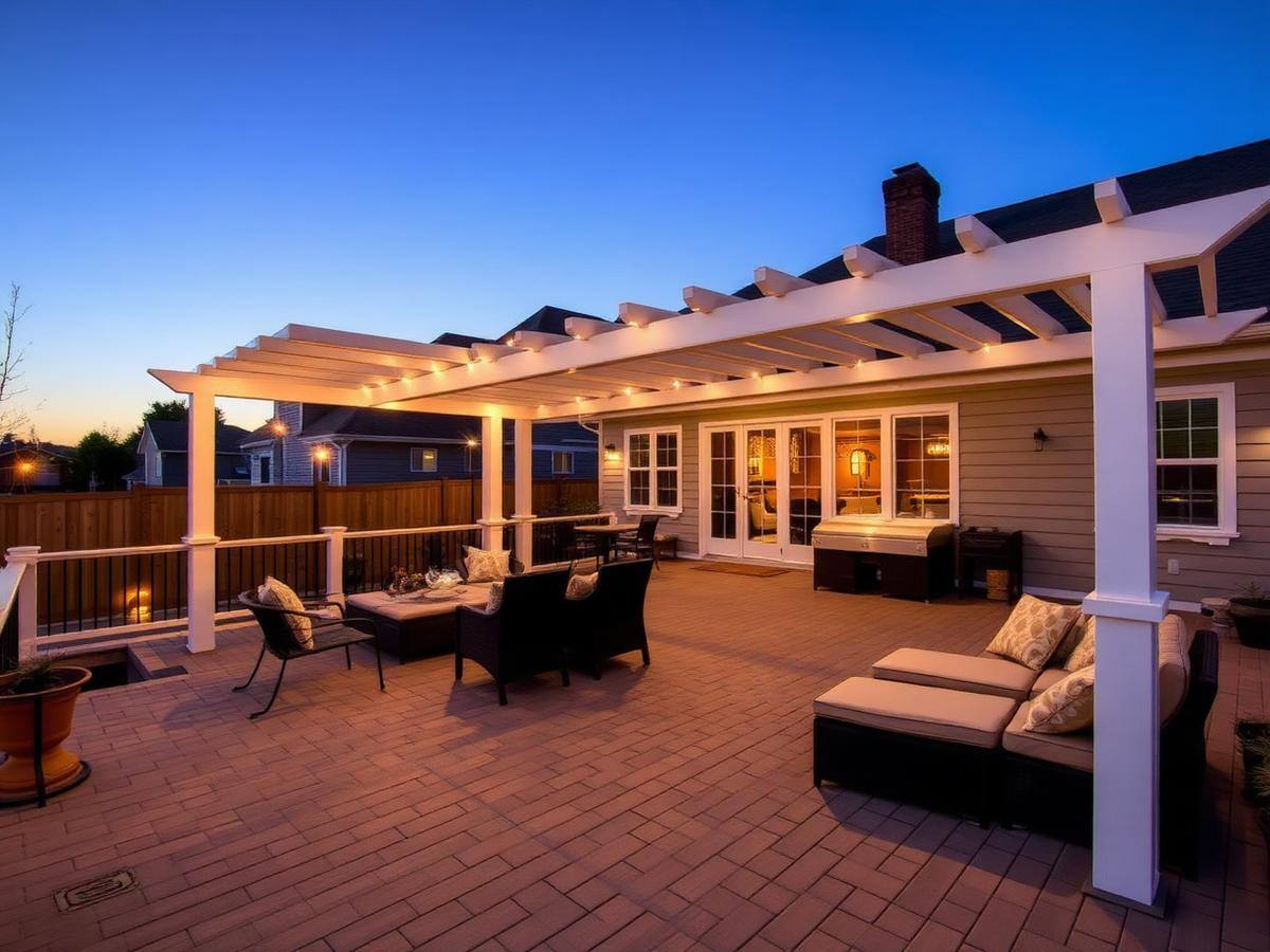 Cedar Deck with Pergola